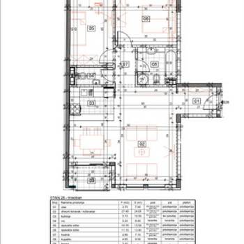 Novogradnja, trosoban, 71,45 m2, Banovo brdo, Majdanska Čukarica 14