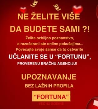 "FORTUNA"- UPOZNAVANJE BEZ LAŽNIH PROFILA