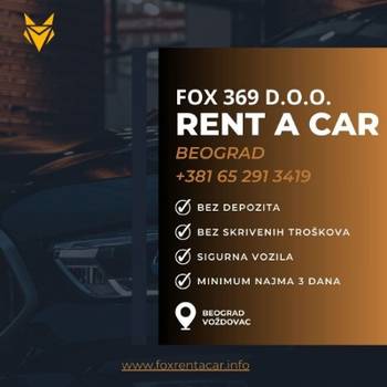 Rent a car Beograd - bez depozita