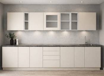 Moderna kuhinja od medijapana i univera