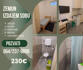 Zemun, naselje Nova Galenika, izdajem sobu za zaposlenu osobu